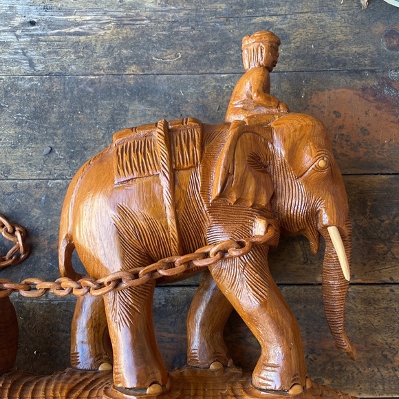 🤗380-You Are Tenacious ❤️ Vintage Handcrafted Thai Elephant - Picture 8 of 12